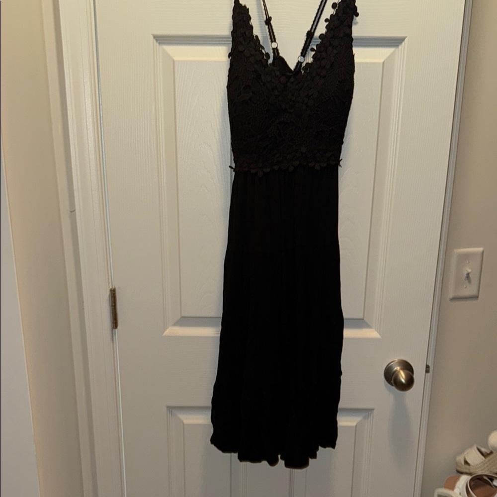 Elegant Black Lace Dress